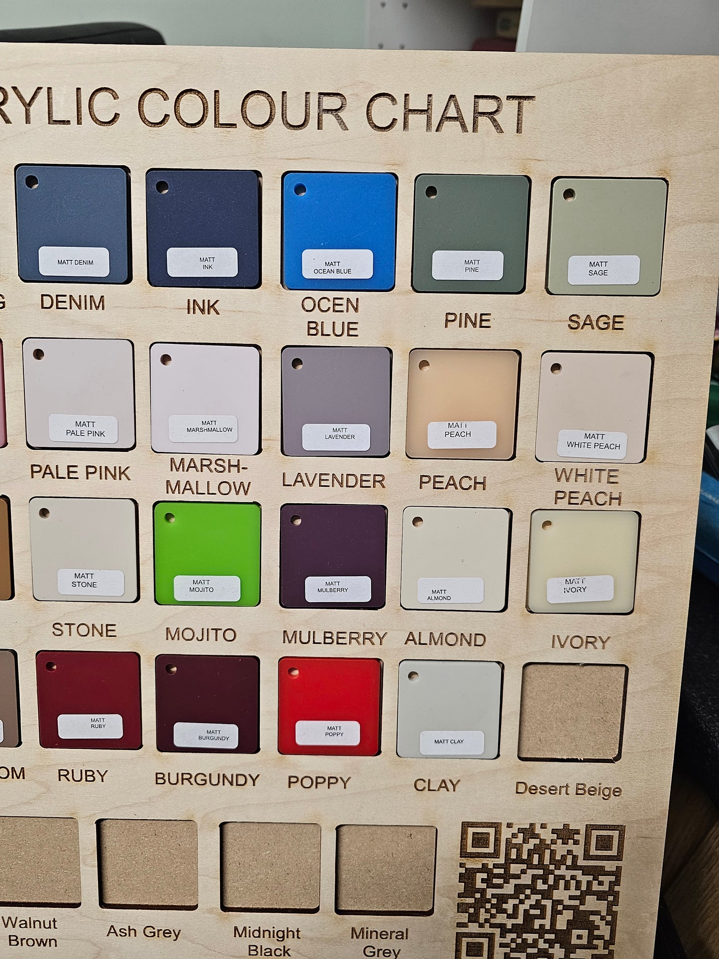 100mm matt acryic disc