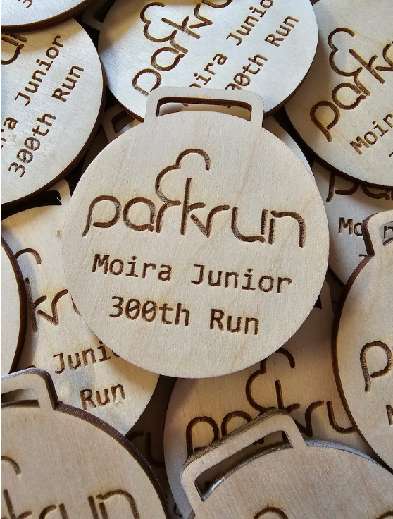 Wood medals, sport medals, environmentally friendly medals, personalised birthday medals, personalised medals
