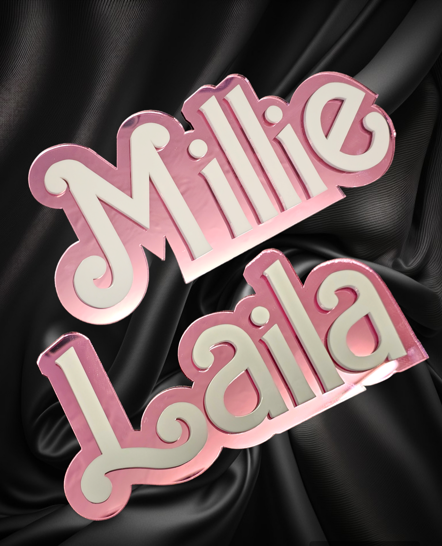 Barbie 3d personalised mirror door name