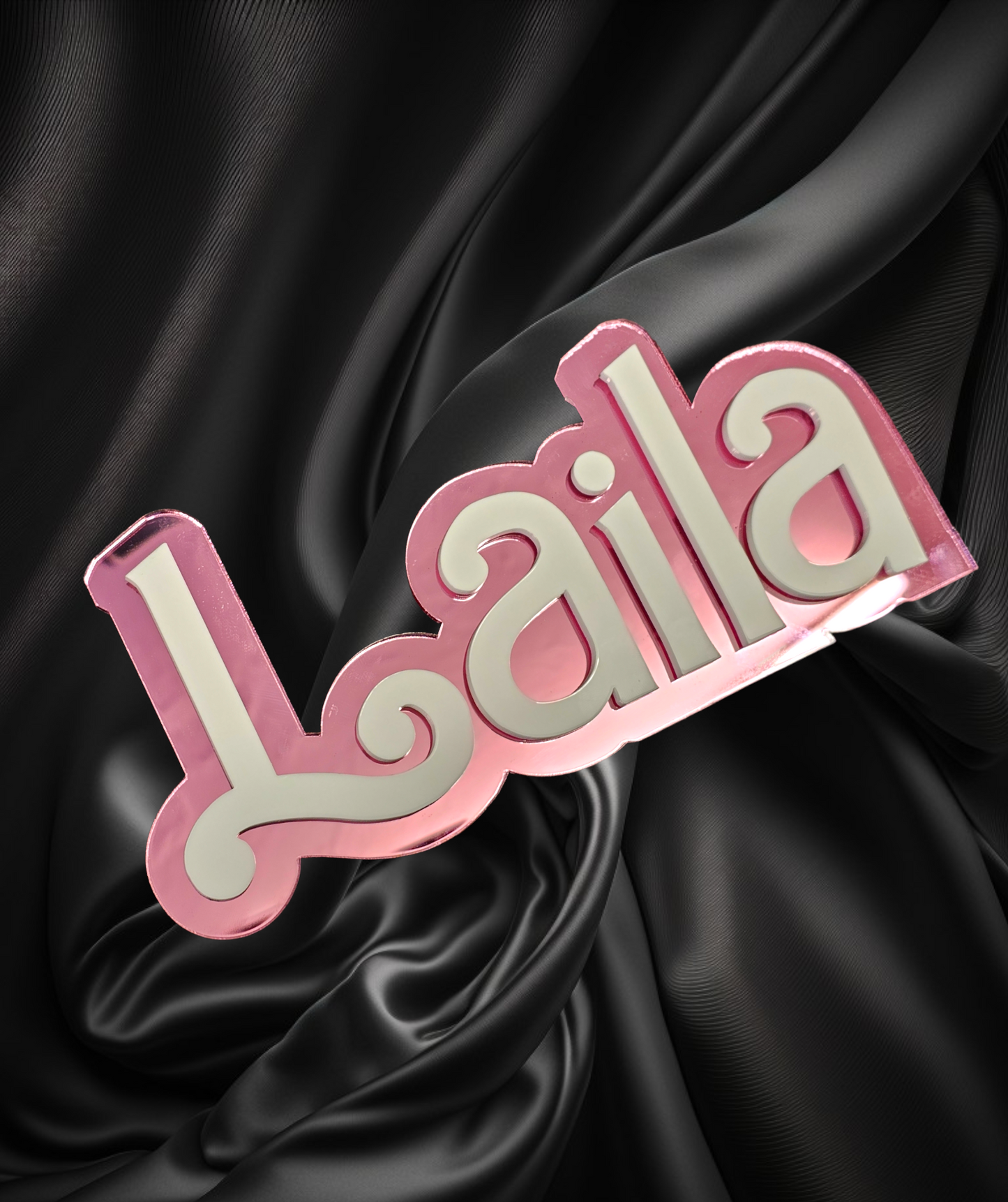 Barbie 3d personalised mirror door name