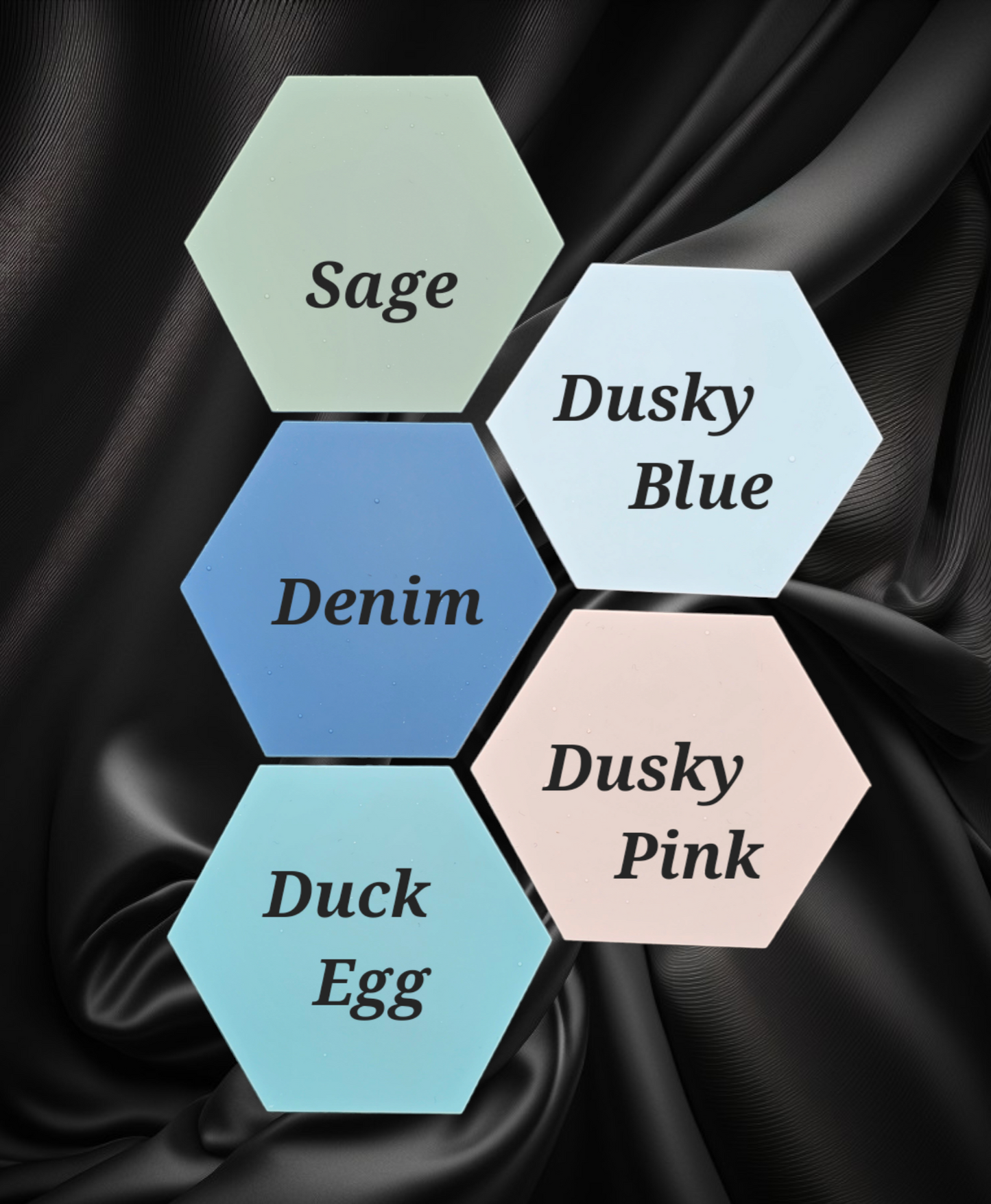 acrylic hexagons blanks, 7cm