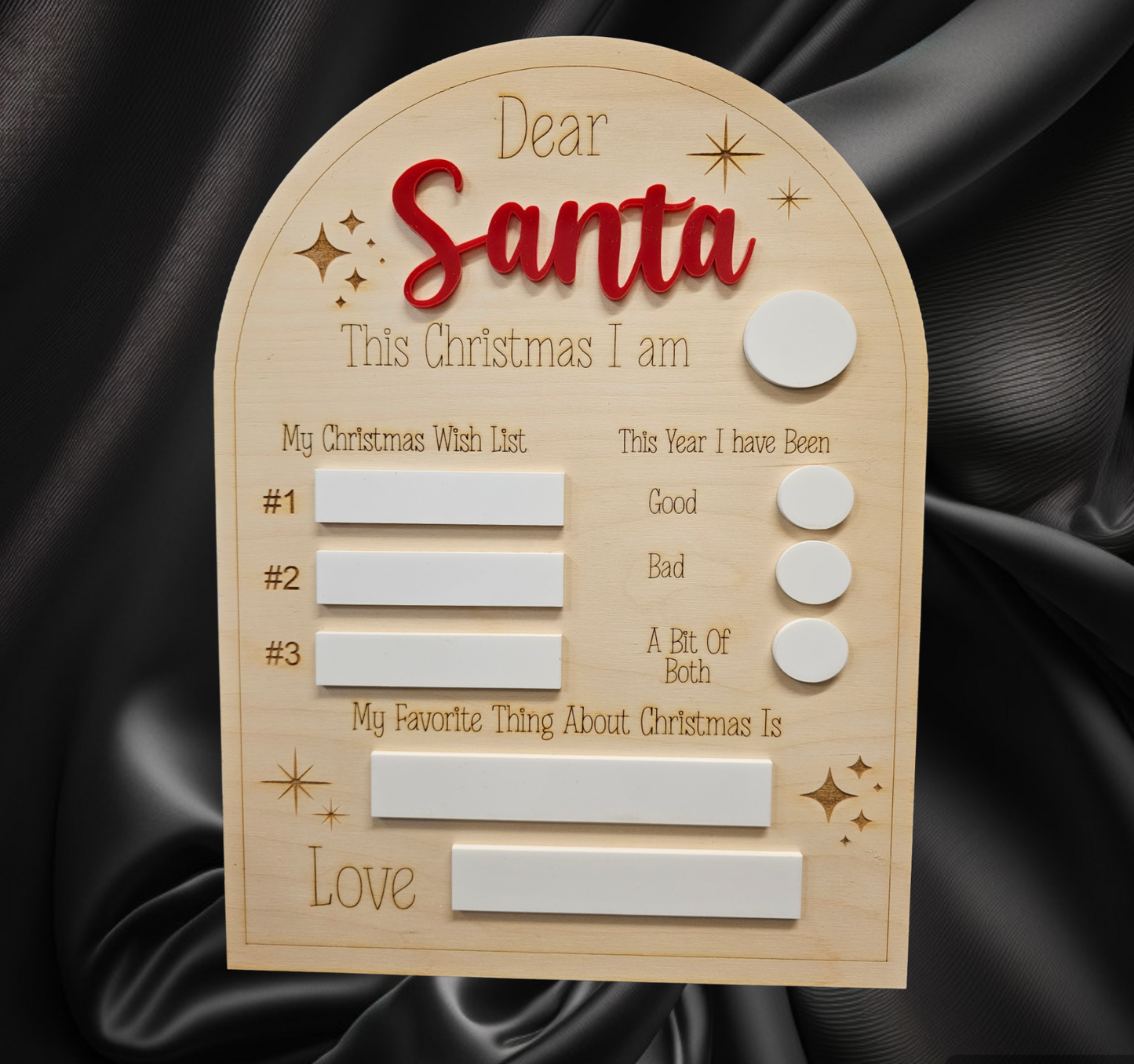 Letter to santa board, santa board, reusable santa board