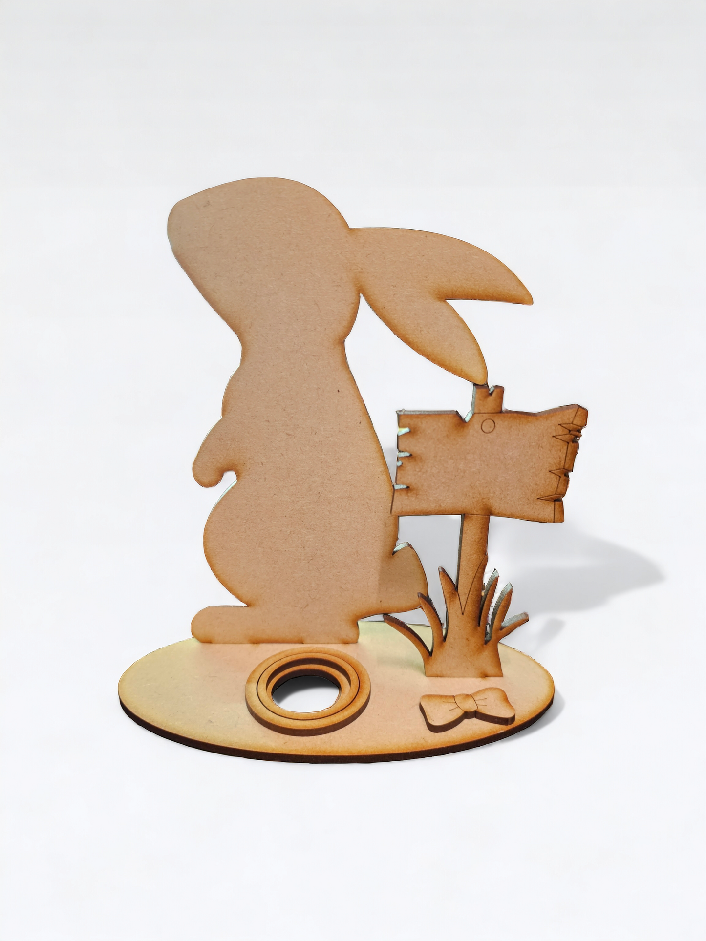 Side standing bunny egg holder