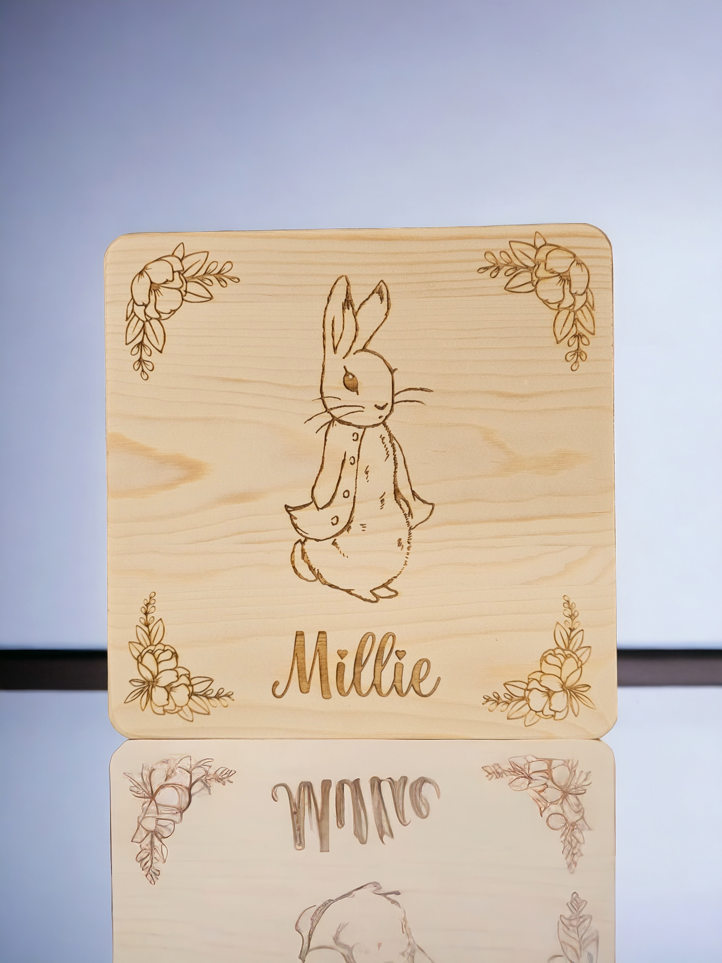 Children's square personalised stool