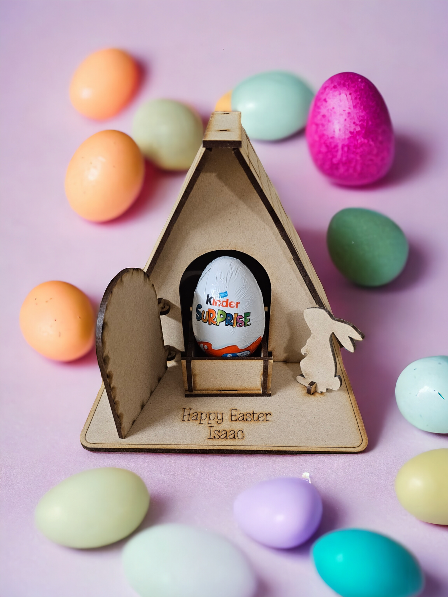 Bunny egg holder house mdf blank