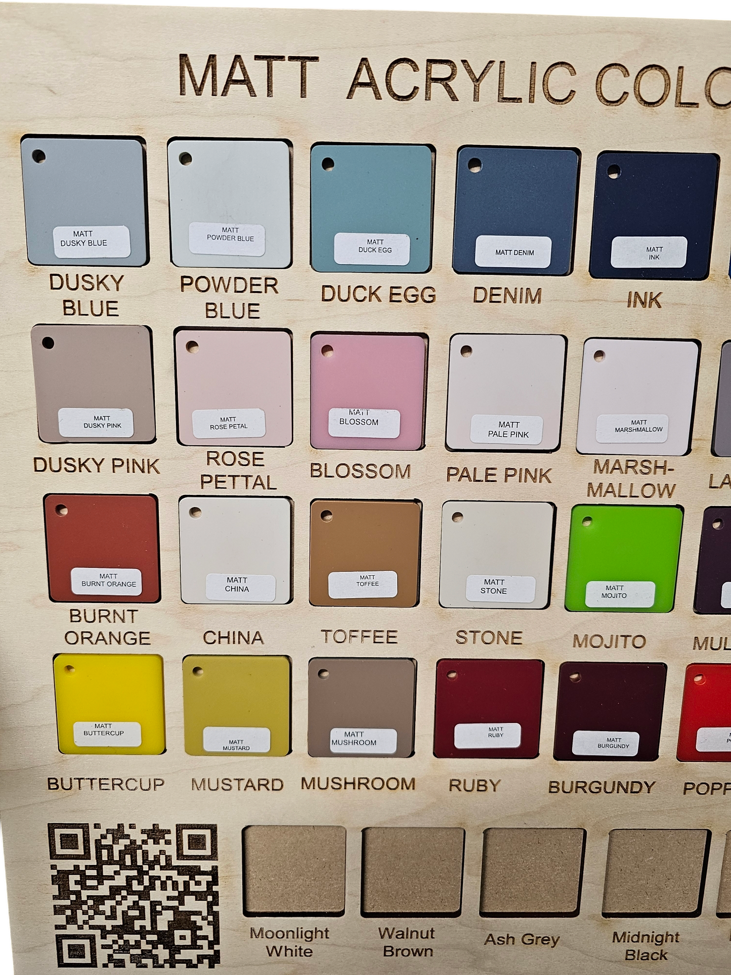 100mm matt acryic disc