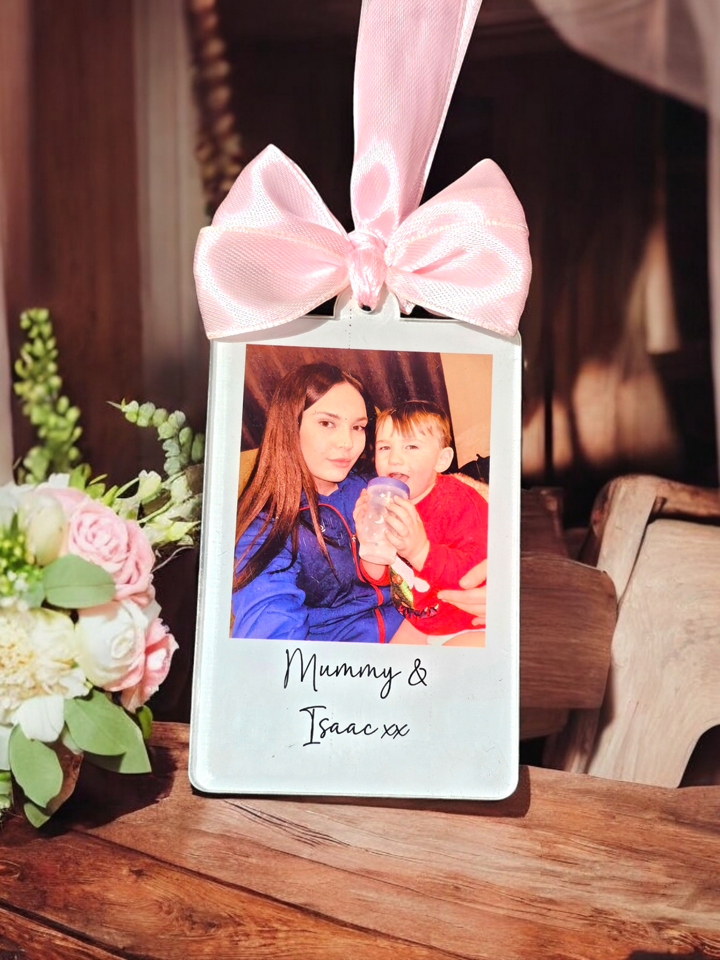 Polaroid sublimation coated acrylic 9x4