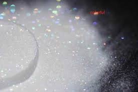 0.1mm Extra Fine Holographic White Colorful Shinning Glitter Spangle Dust for DIY lipstick,Cosmetics,Nail Art Craft Decoration