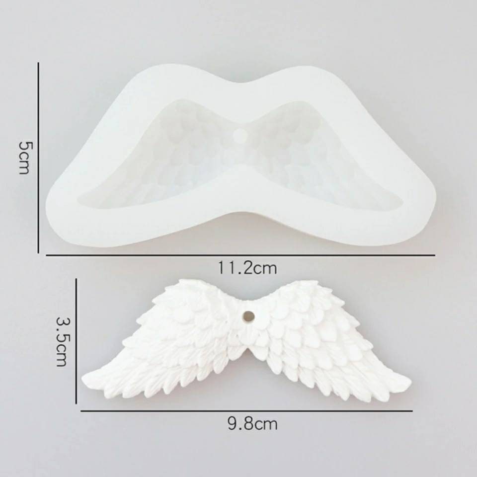 Angel Wings Feather wings Silicone Casting Resin Moulds Epoxy Resin Silicone Ball Moulds for Resin Jewellery, Flower, Soap DIY Candle Making