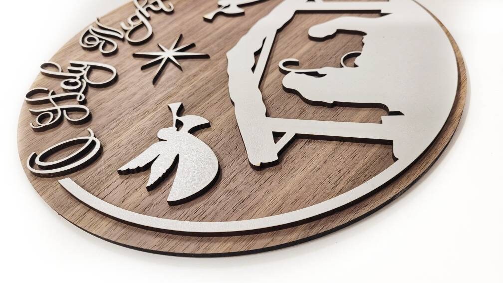 Nativity wall decoration, Christmas decoration, traditional Christmas, holy night, bespoke gifts