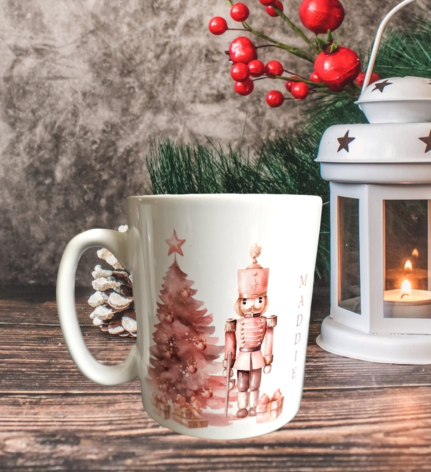 Personalised nut cracker Christmas mug, personalised mug, Christmas mug, Christmas eve box filler, personalised gifts
