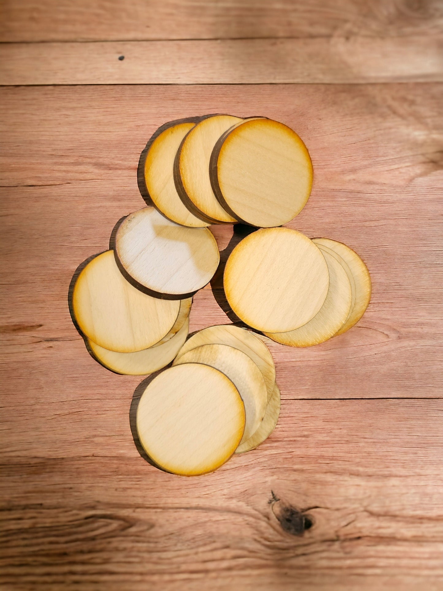 35mm discs, bag of 40, maple discs, 4mm maple, craft,