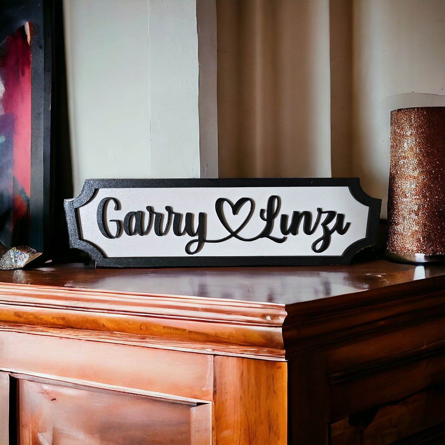 personalised couple street sign, wedding gift, 3d sign, road sign, gift for couples, anniversary