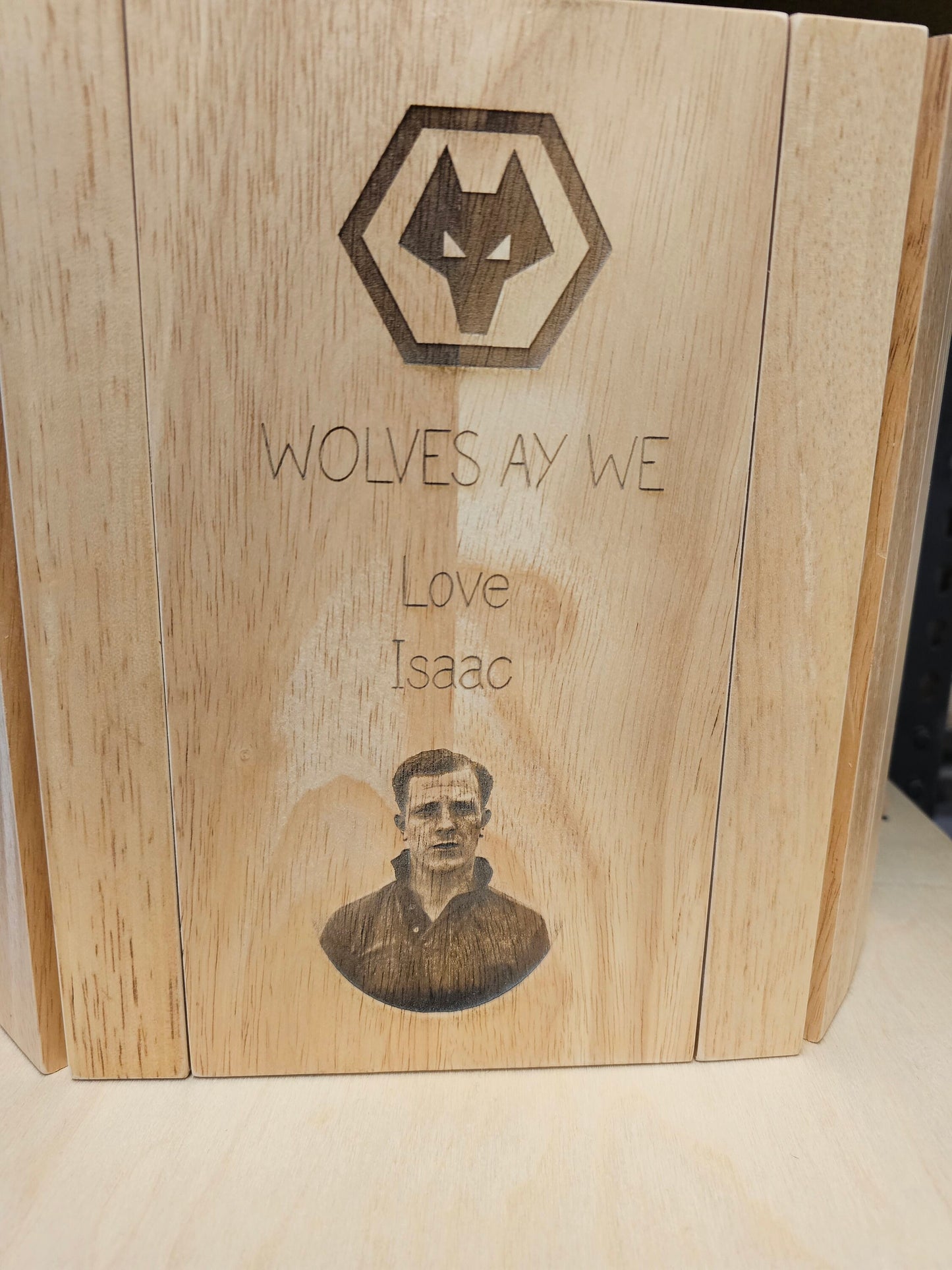 Personalised engraved sofa Tray, Tea, coffee, biscuits, tray for sofa arm, your message, birthday gift, Christmas gift, mum, dad, nan