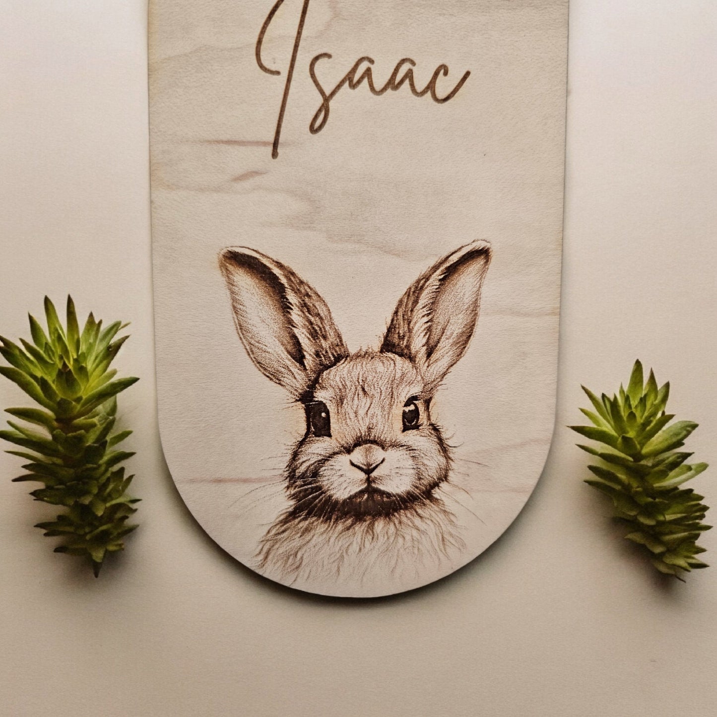 set of 5 woodland animal personalised baby wardrobe dividers, baby gift, rustic, maple, engraved, animals, nursery wardrobe dividers.