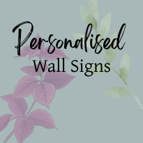 Personalised wall signs