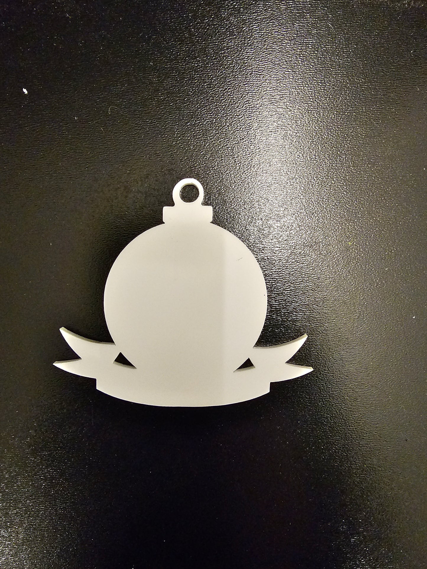 Banner bauble blank, Christmas acrylic blanks