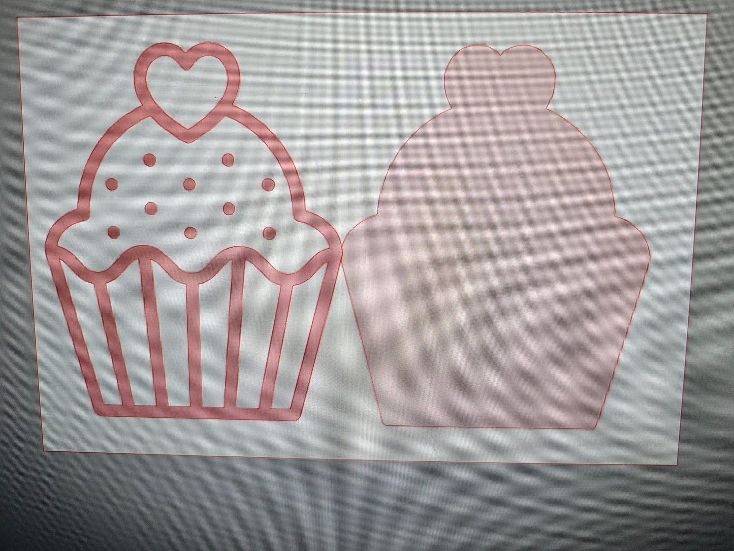 Double layer acrylic cupcake
