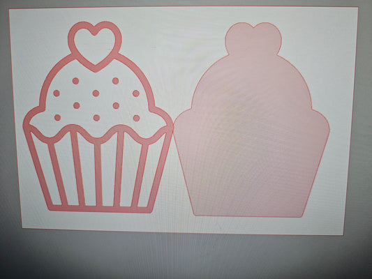 Double layer acrylic cupcake