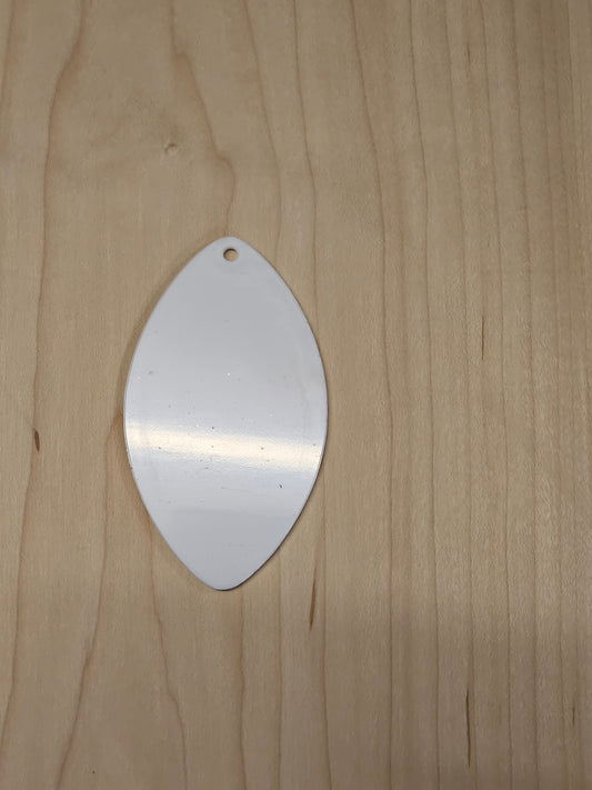 Rugby ball shape with hole 90mm x 50mm