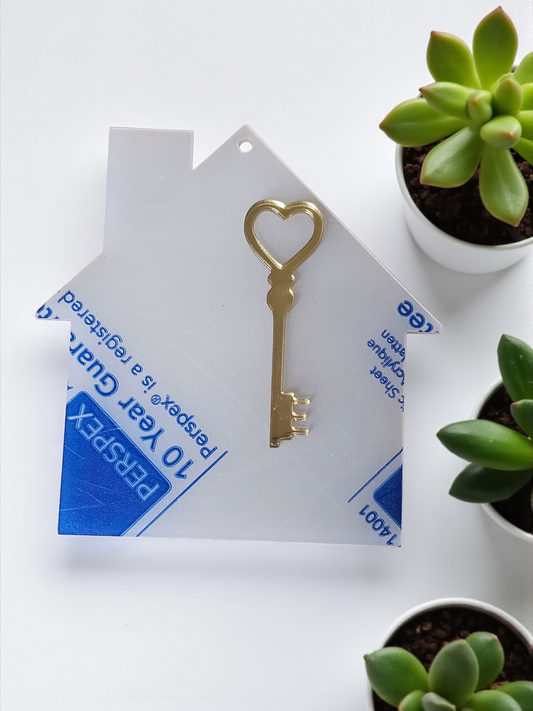 Acrylic house and key blank