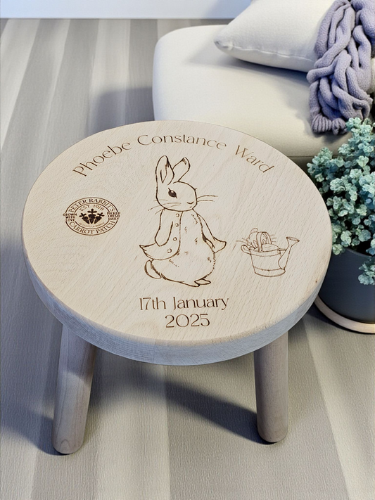 Bunny theme personalised stool