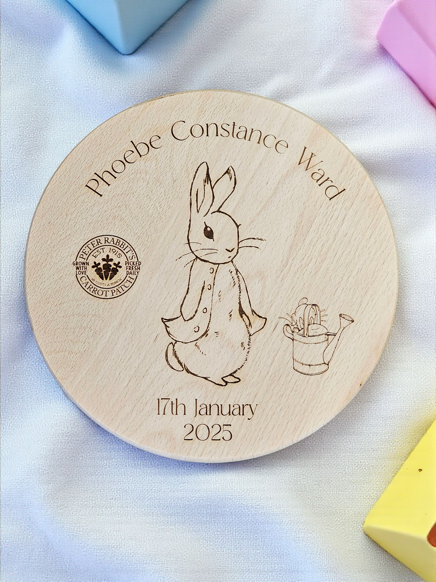 Bunny theme personalised stool