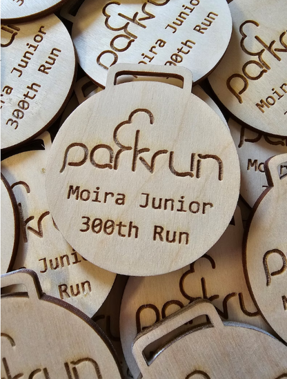 Wood medals, sport medals, environmentally friendly medals, personalised birthday medals, personalised medals