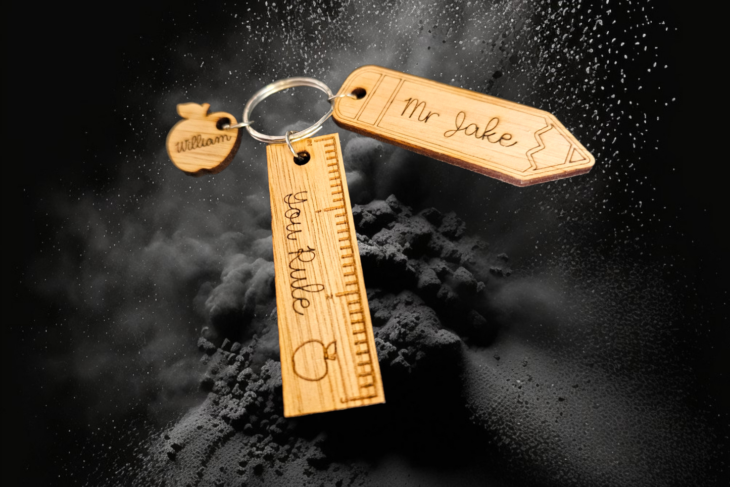 Teacher keyring gift personalised