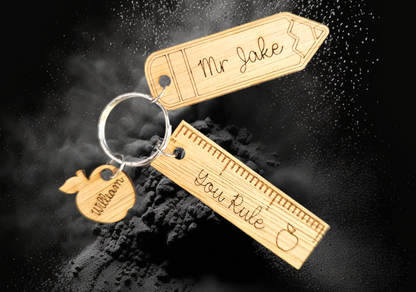 Teacher keyring gift personalised