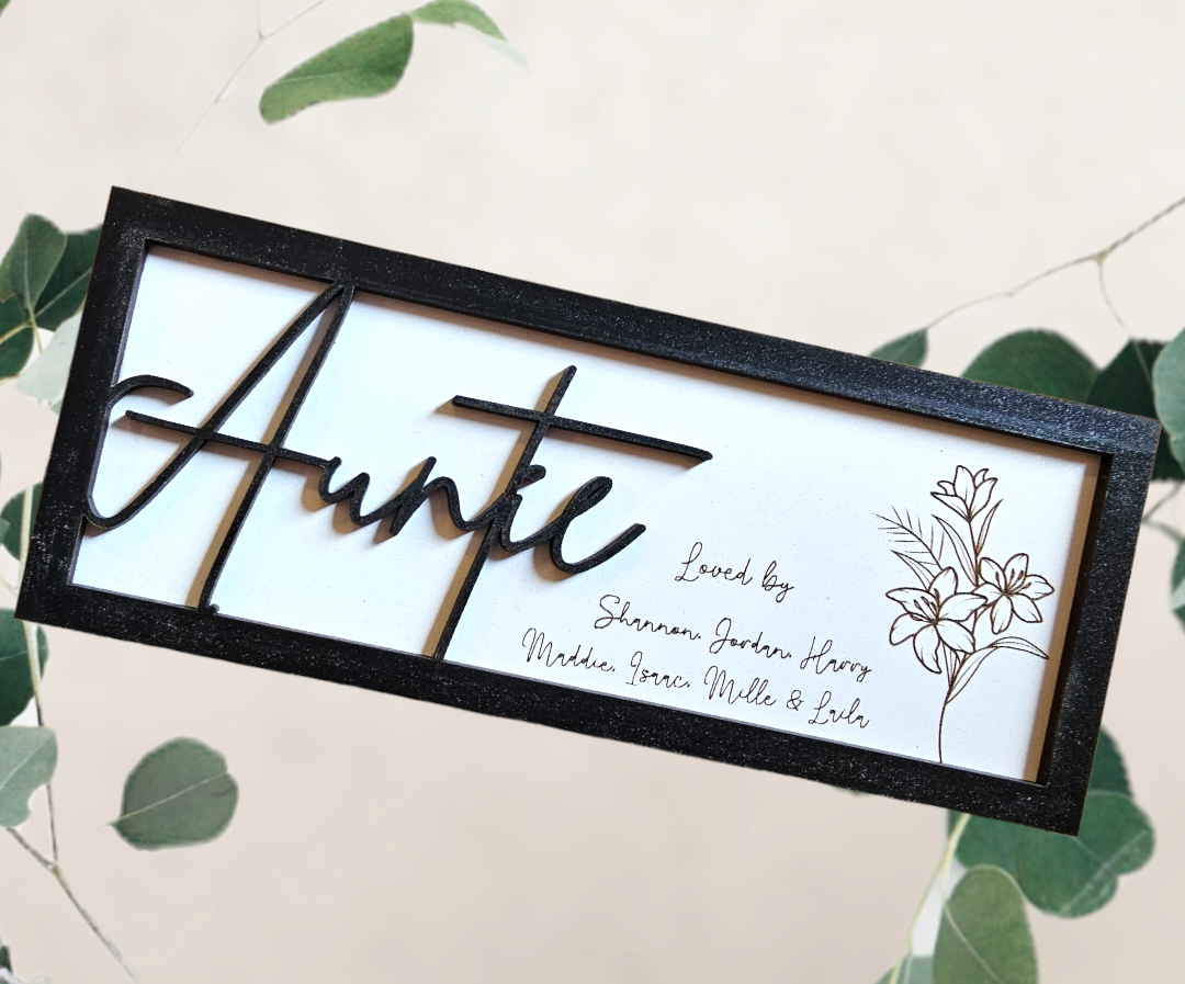 Personalised loved by plaques