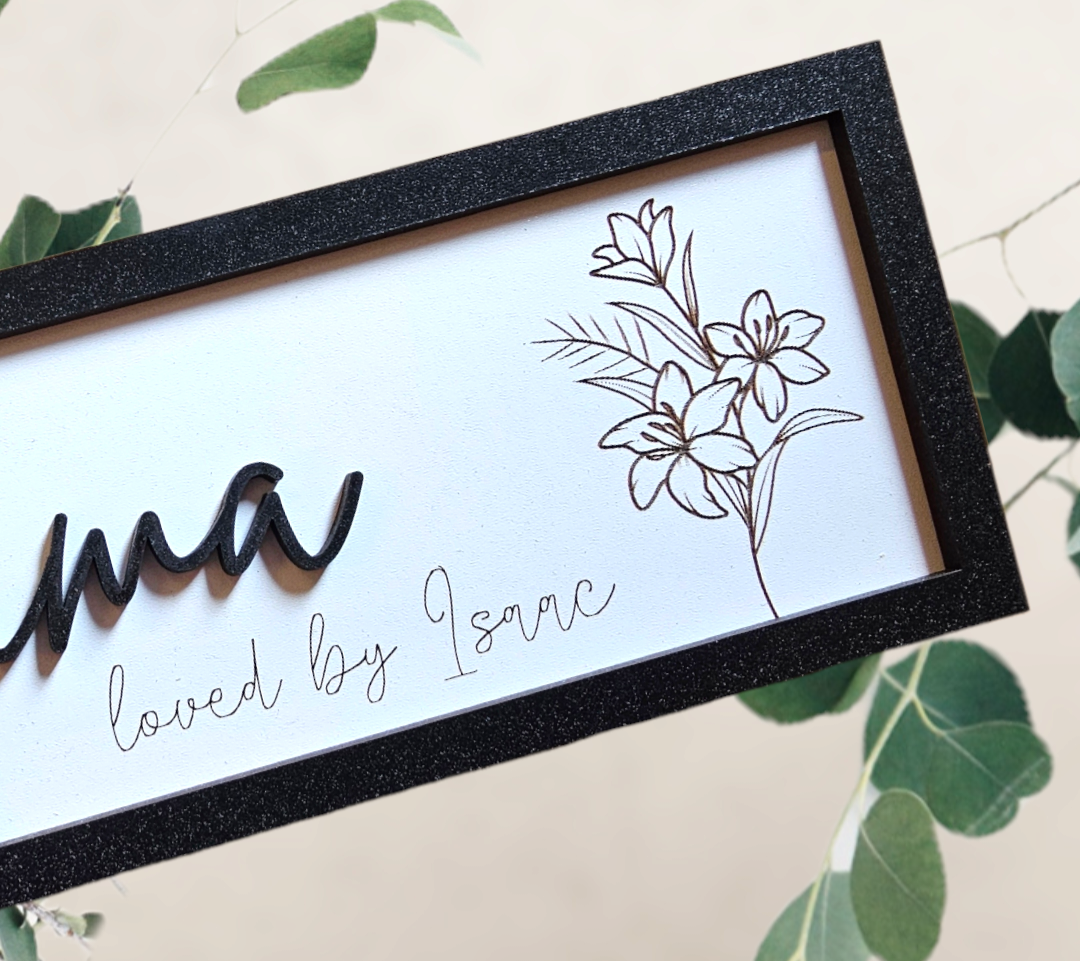 Personalised loved by plaques