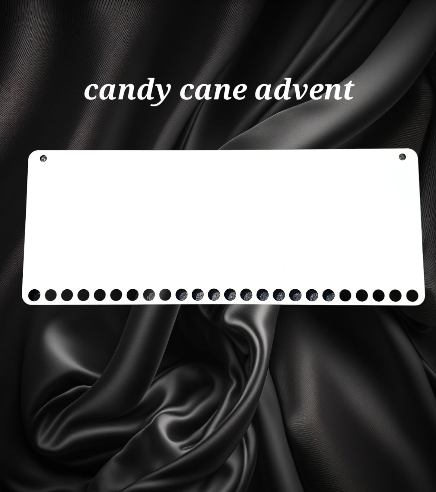Candy cane countdown to Christmas advent calendar blank