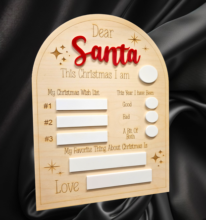 Letter to santa board, santa board, reusable santa board
