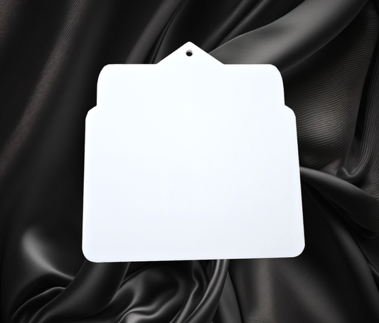 White acrylic full letter shape blank