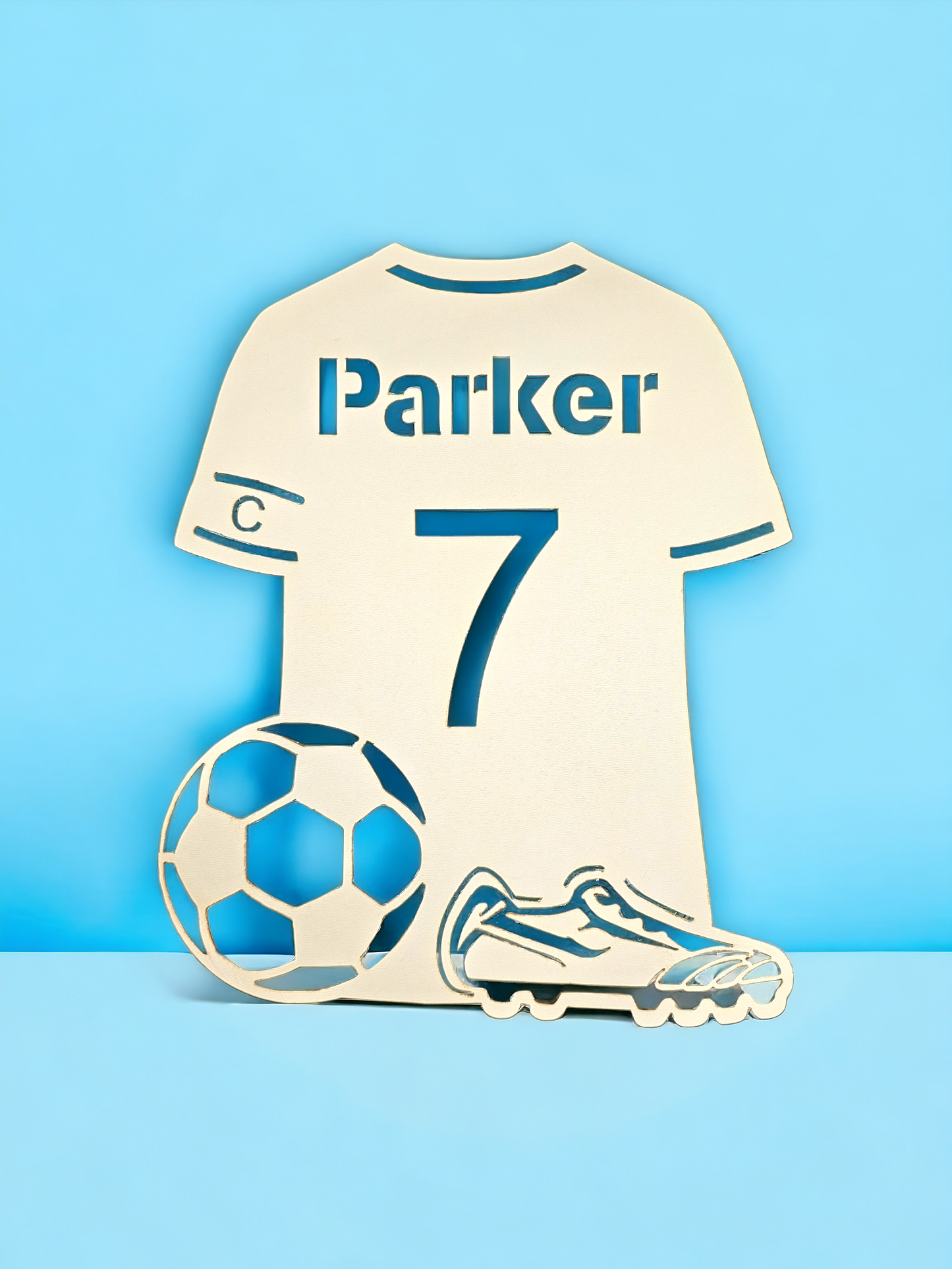 Personalised football Jersey door and wall plaque