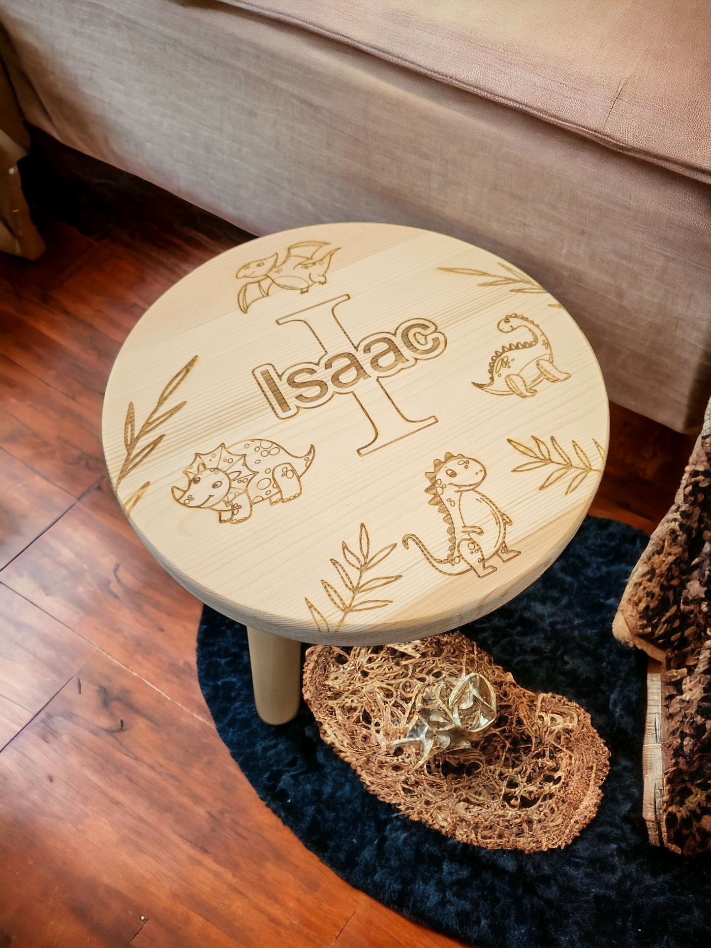 Personalised children's wooden stool