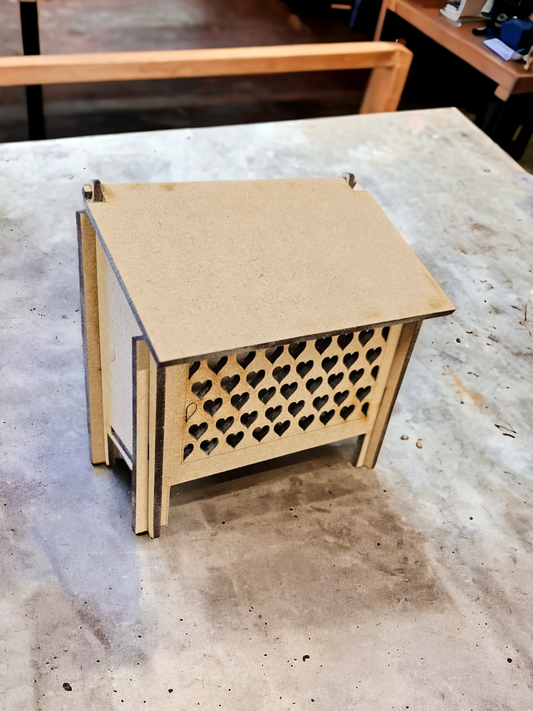 Rabbit hutch, Easter hutch, mdf blank with svg
