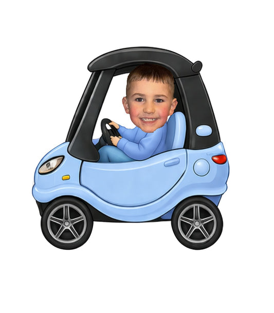 Toy car editable png file