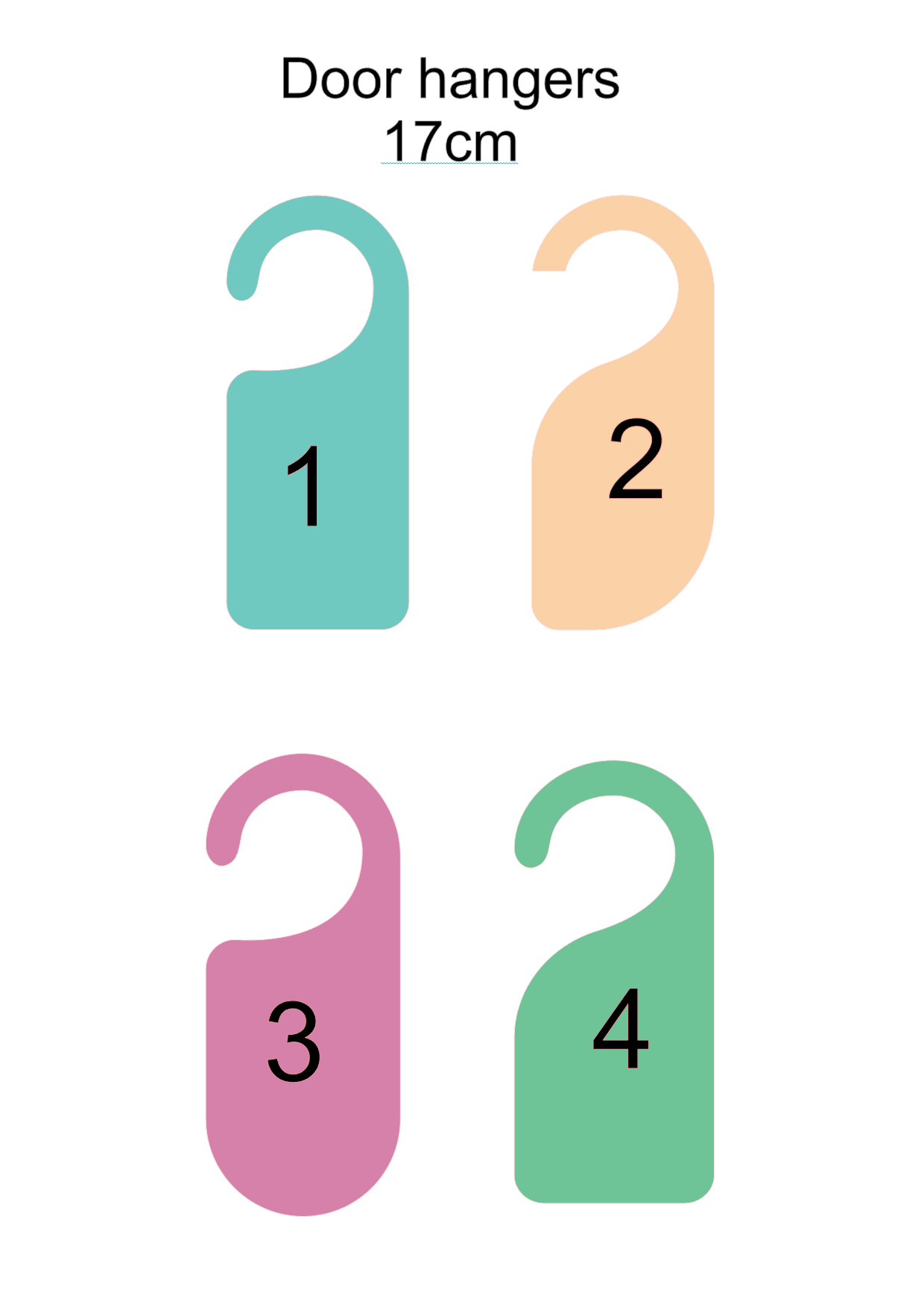 Door hanger blanks with svg