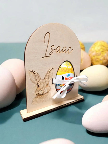 Personalised bunny egg holder, chocolate egg holder, Easter egg, Easter bunny, egg hunt, Easter egg gift