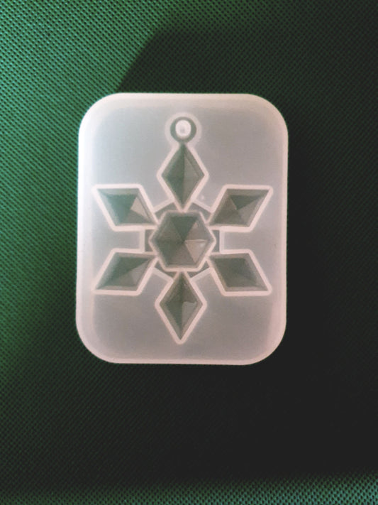 Christmas Snowflake Ornament, Pendant Silicone Snowflake Mould Christmas Tree, Keychain Christmas Decoration Mould