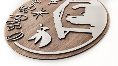 Nativity wall decoration, Christmas decoration, traditional Christmas, holy night, bespoke gifts