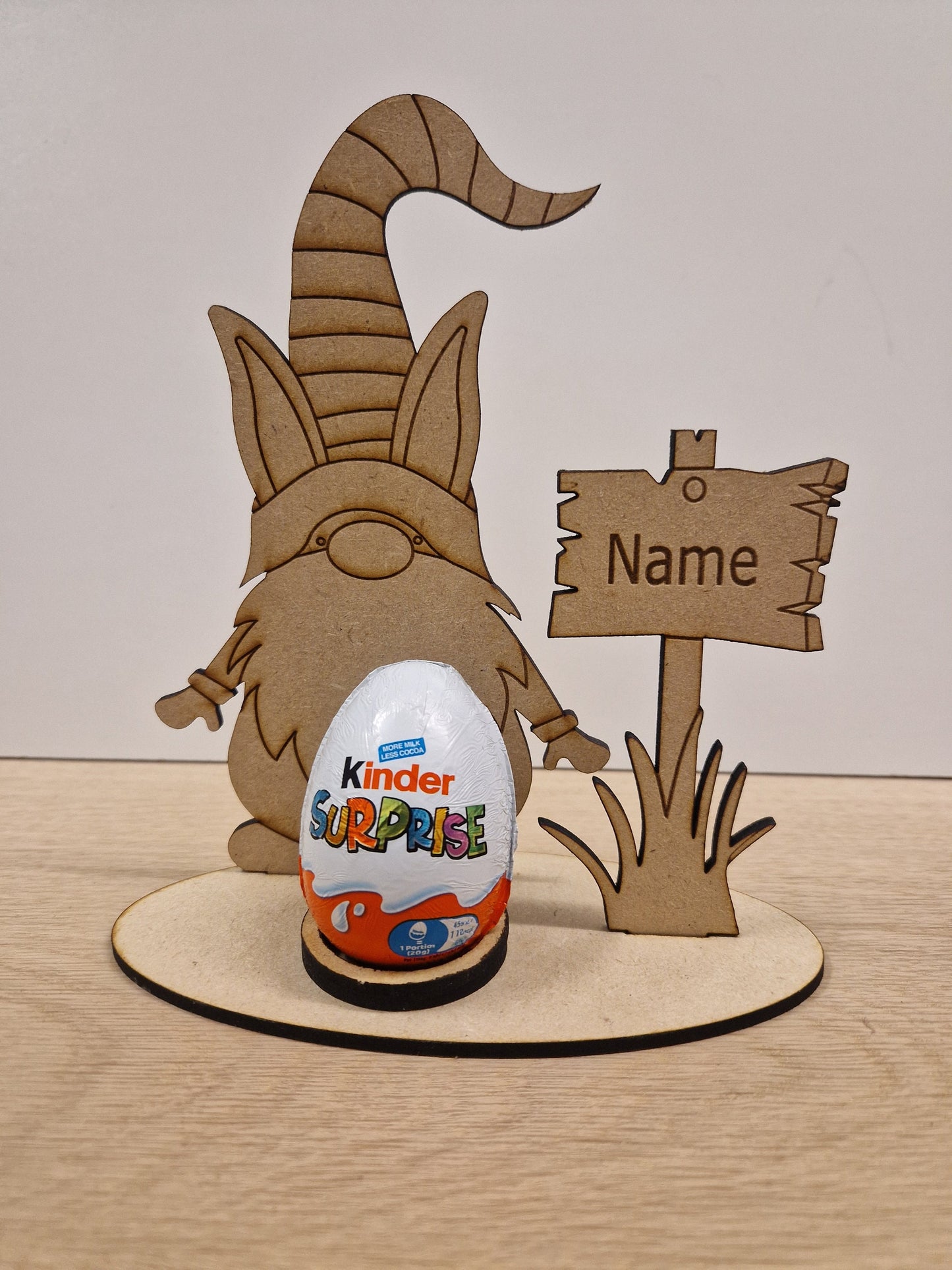 Easter bunny crème egg holder, mdf Easter egg holder laser cut crème egg holder, personalised egg holder