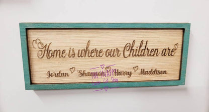 Personalised mother's day gift, personalised fridge magnet, home us where frame, street sign, personalised frame, gift for mum, gift for dad