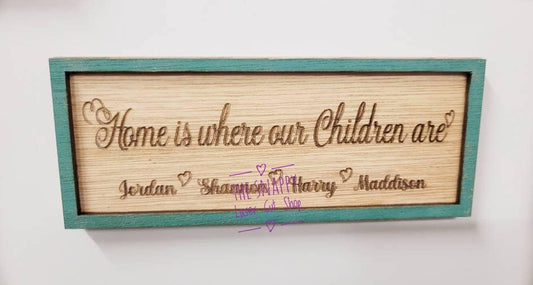 Personalised mother's day gift, personalised fridge magnet, home us where frame, street sign, personalised frame, gift for mum, gift for dad