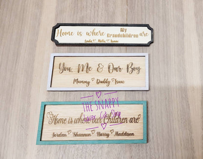Personalised mother's day gift, personalised fridge magnet, home us where frame, street sign, personalised frame, gift for mum, gift for dad