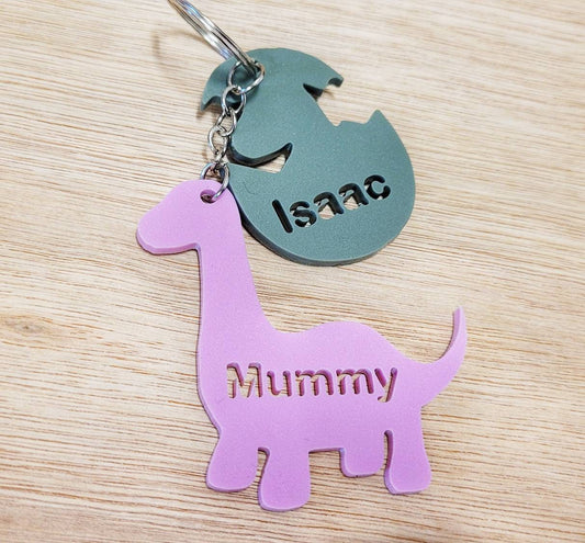 Personalised mothers day key chain, dinosaur, hatching egg, mothers day gift, personalised mothers day gift, personalised keyring