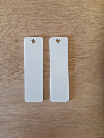 Acrylic Blank Bookmakers Pack of 5, Craft Blanks, Bookmarker with Mum - Nan - Mom - Mam