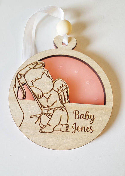 Personalised Memorial decorations, angel baby, angel twins, daddy of an angel, nan and grandad Memorial, baby loss, miscarriage gift